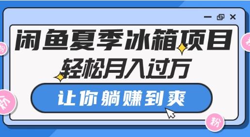 闲鱼夏季冰箱，轻松日入几百，正当季项目！-能赚项目网