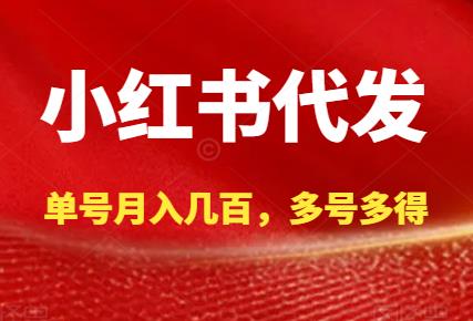 小荭书任务代发平台，单号月入几百，多号多得！-能赚项目网